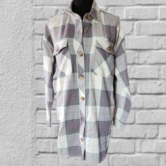 NWT MAURICES Plaid Heavy Duty Shacket Size M( 1 or 2X) NWT - Picture 3 of 7